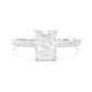18K Emerald-cut Colorless Diamond Ring - 1.22ct