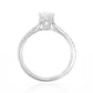 18K Emerald-cut Colorless Diamond Ring - 1.22ct