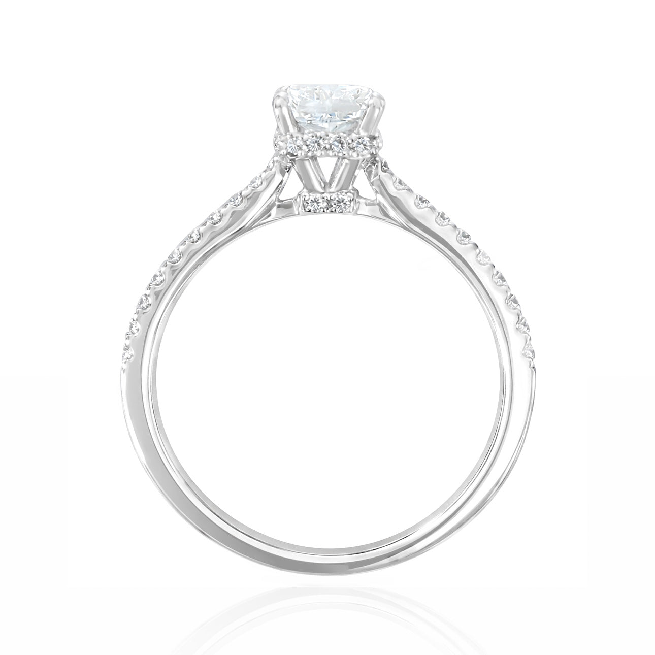 18K Emerald-cut Colorless Diamond Ring - 1.22ct