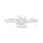 18K 無色E ダイヤモンドリング 1.025ct VS2 ラウンドカット