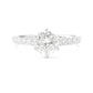 18K Round-cut Colorless Diamond Ring - 1.051ct