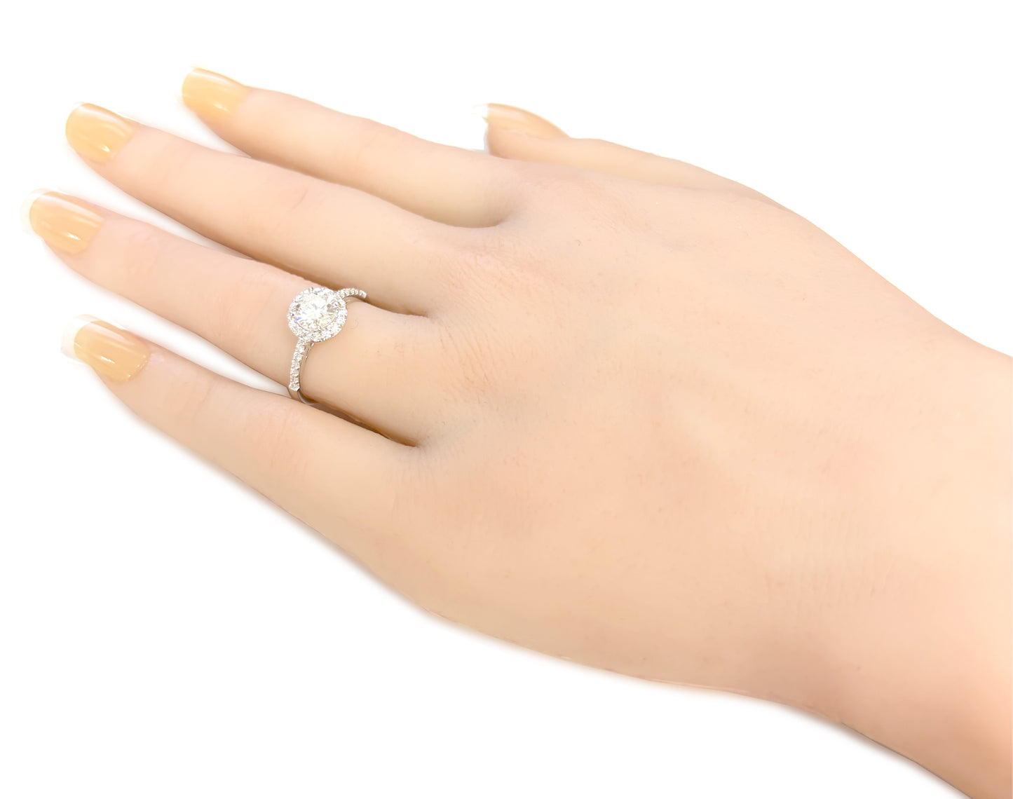 18K Colorless Diamond Ring Round-cut - 1.196ct