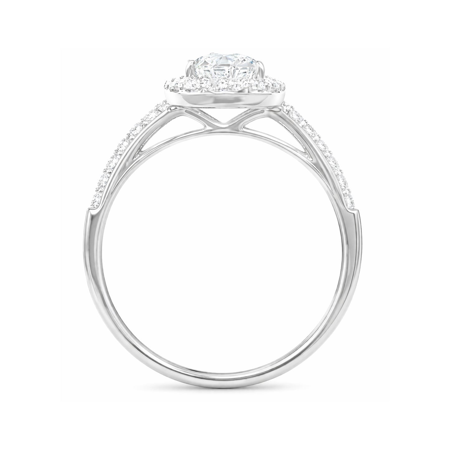 18K Colorless Diamond Ring Round-cut - 1.196ct