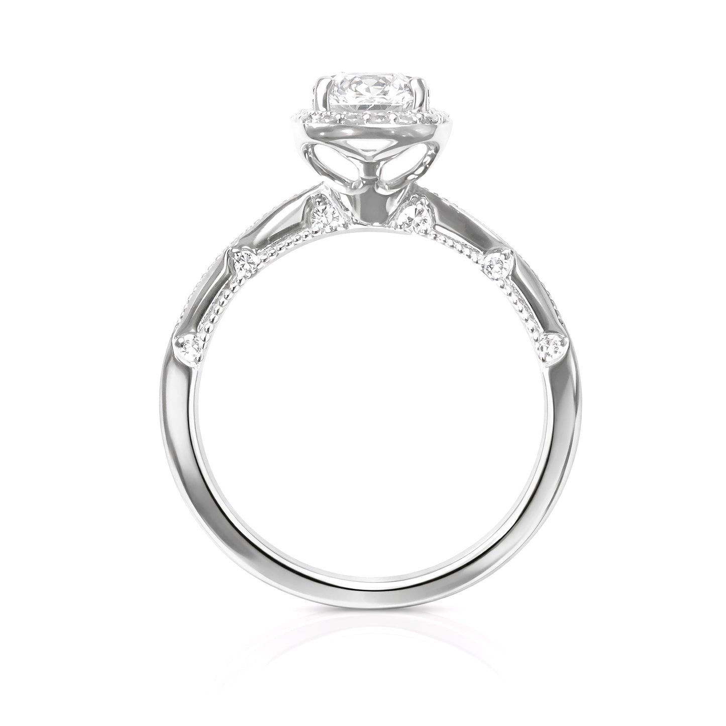 18K Faint Yellow Diamond Ring Round-cut - 1.812ct