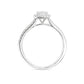18K Colorless Cushion-cut Diamond Ring - 0.844ct