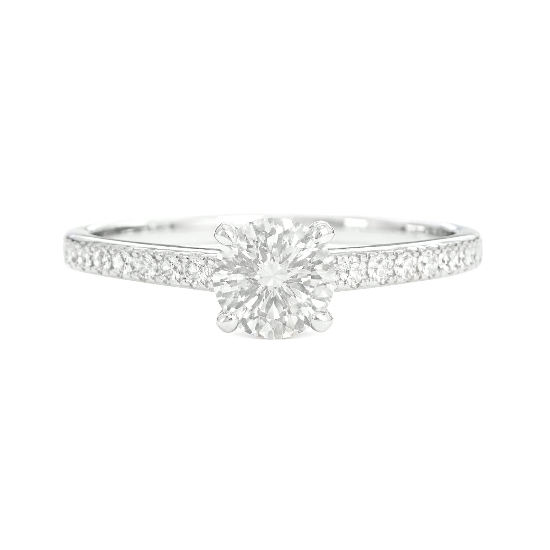 18K Colorless Round-cut Diamond Ring - 0.51ct – Weiss Diamonds (ヴァイス)
