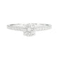 18K 無色D ダイヤモンドリング 0.51ct VVS2 ラウンドカット