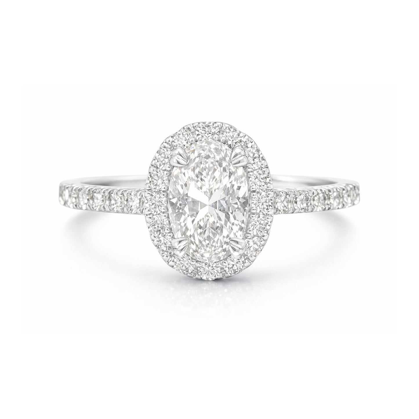 18K Colorless Pear Diamond Ring - 0.682ct 