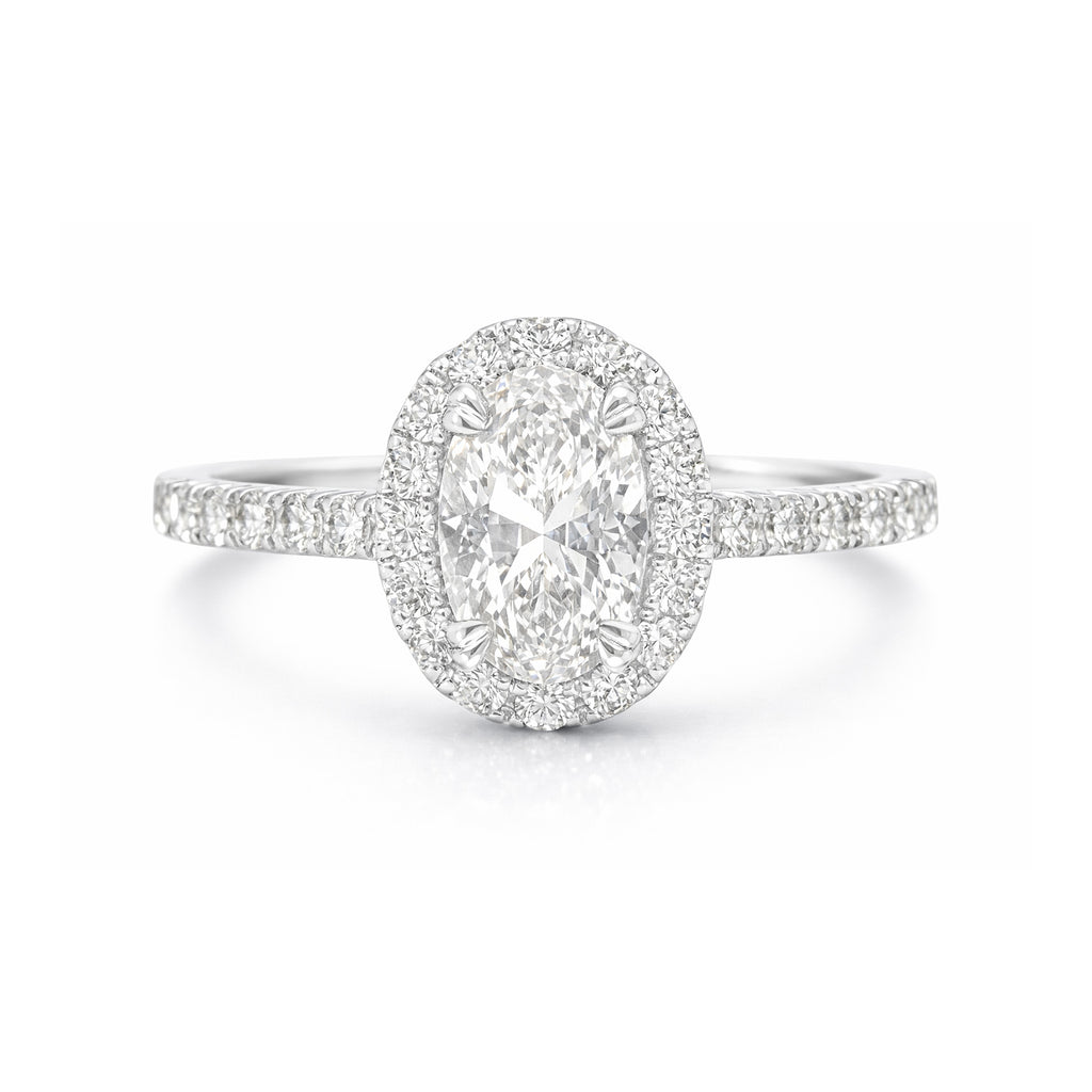 18K Colorless Pear Diamond Ring - 0.682ct 
