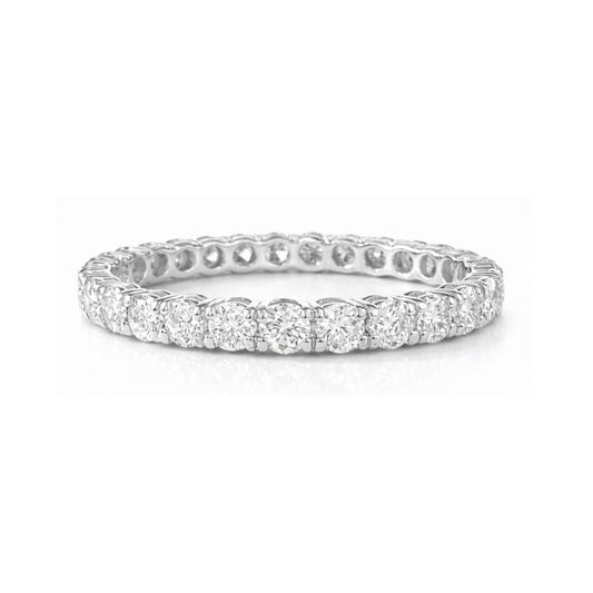 18K Round-Cut Diamond Full Eternity Ring 1.06ct