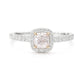 18K Cushion-cut Light Pink Diamond Ring - 0.71ct