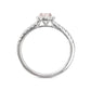 18K Pear-cut Fancy Light Brownish Pink Diamond Ring - 0.57ct