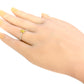18K Oval-cut Vivid Yellow Diamond Ring - 0.59ct