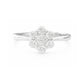 18K 花柄 ダイヤモンドリング 0.48ct G+ SI+
