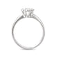 18K 花柄 ダイヤモンドリング 0.48ct G+ SI+