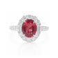 18K Spinel Oval-cut Diamond Ring - 2.312ct
