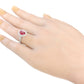 18K Spinel Oval-cut Diamond Ring - 2.312ct