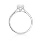 18K Oval-cut Colorless Diamond Ring - 1.051ct
