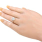 18K Aquamarine Diamond Ring Oval-cut - 0.77ct