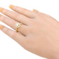 18KYG Round-cut Near Colorless Diamond Ring - 1.019ct 