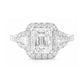 18K Radiant-cut Near Colorless Diamond Ring - 1.744ct
