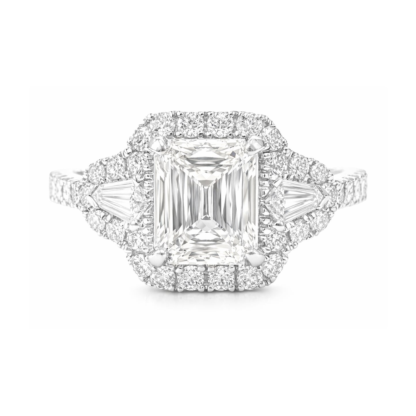 18K Radiant-cut Near Colorless Diamond Ring - 1.744ct
