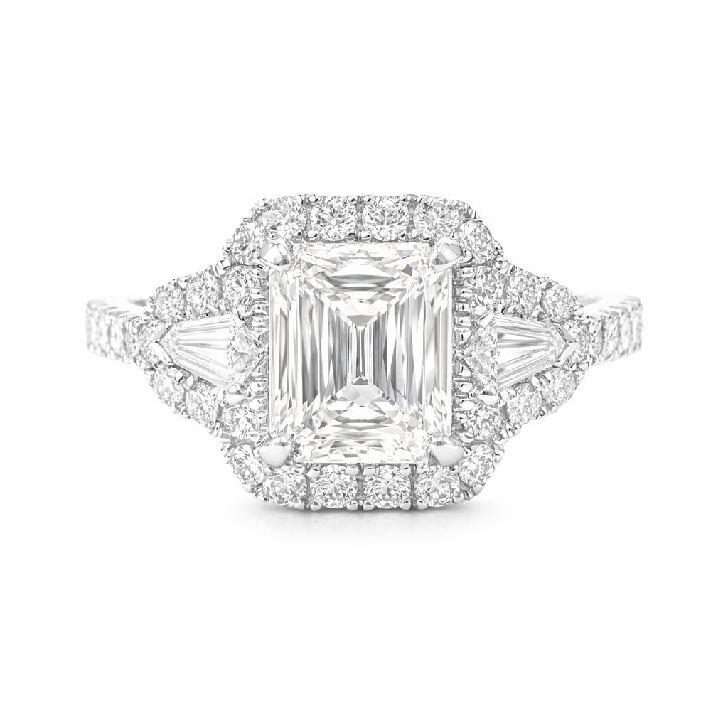 18K Radiant-cut Near Colorless Diamond Ring - 1.744ct