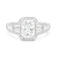 18K 無色D ダイヤモンドリング 1.82ct VS1 ラディアントカット