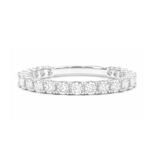 18K Round-Cut Diamond Eternity Ring - 1.02ct