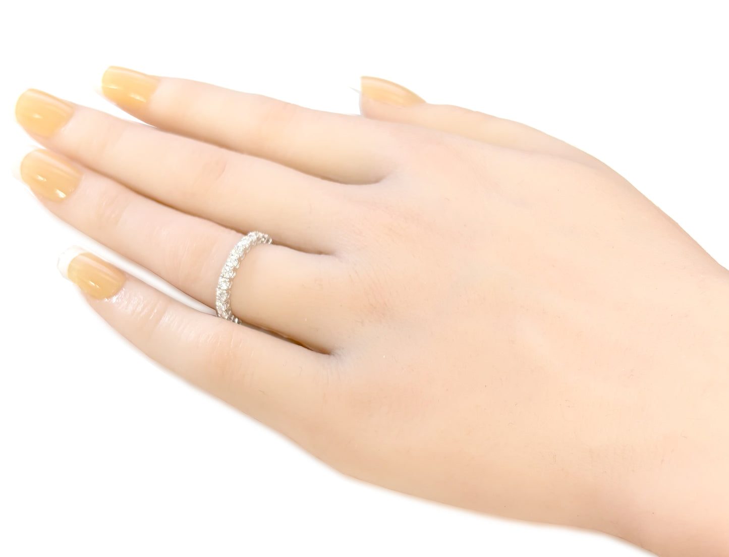 18K Round-Cut Diamond Eternity Ring - 1.02ct
