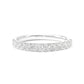 18KWG ラウンドカット 無色D-F 天然ダイヤモンドエタニティリング 0.38ct