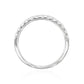 18KWG ラウンドカット 無色D-F 天然ダイヤモンドエタニティリング 0.38ct