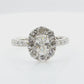 PT950 Octagon-cut Near Colorless Diamond Ring - 1.948ct