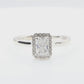 Radiant-cut Colorlss Diamond Ring - 0.711ct