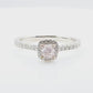 18K Cushion-cut Light Pink Diamond Ring - 0.71ct