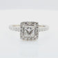 18K Princess-cut Colorless Diamond Ring - 1.302ct