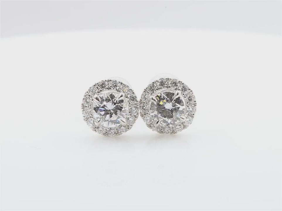 ダイヤモンドイヤリング ホワイトゴールド、ダイヤモンド（複数）イヤリング 10mm - Damiani