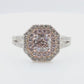 PT900/18K Radiant-cut Very Light Pink Diamond Ring - 1.759ct