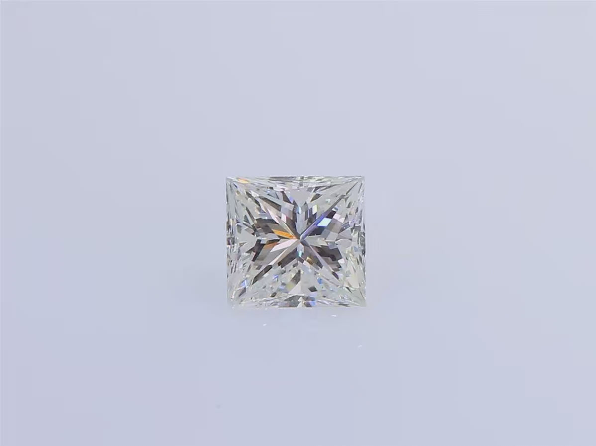 天然ダイヤモンドルース 1.011ct 無色H プリンセスカット ダイヤモンド映像
