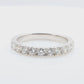 18K 無色 10石 ダイヤモンドハーフエタニティリング 0.61ct