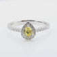 天然ダイヤモンドリング ファンシービビッドイエロー ペア VS2 0.8ct 映像