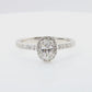 18K Colorless Pear Diamond Ring - 0.682ct 