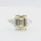 Emerald-Cut Light Yellow Diamond Ring - 5.78ct