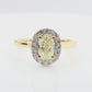 18K Oval-cut Fancy Light Yellow Diamond Ring - 1.547ct