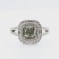 Mael Radiant Fancy Light Green Diamond Ring - 1.809ct
