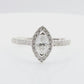 18K 無色 ダイヤモンドリング 1.25ct SI1 マーキス