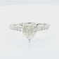 18K ほぼ無色ダイヤモンドリング 1.864ct SI2 ハート