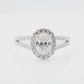 天然ダイヤモンドリング 1.5ct Oval 18KWG 映像