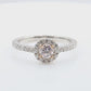 天然ダイヤモンドリング ベリーライトピンク ラウンド SI1 0.673ct 映像