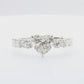 天然ダイヤモンドリング 2.511ct Heart 18KWG 画像